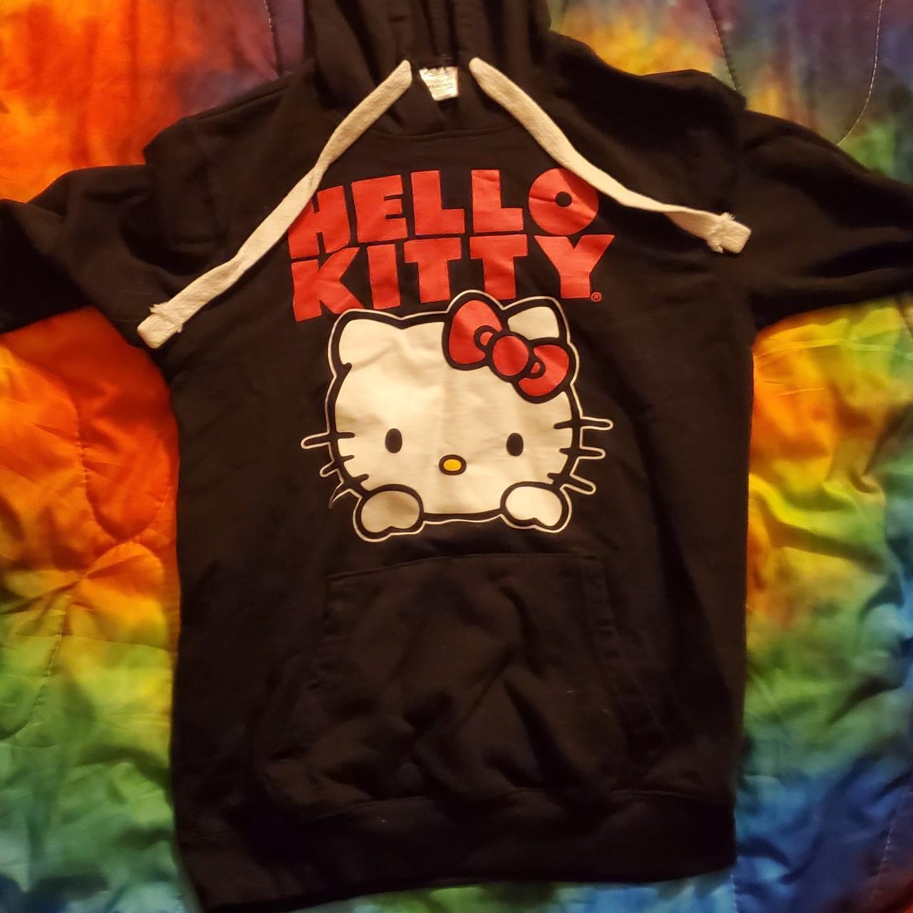 Y2k scene emo hello kitty hoodie XS Worn a couple