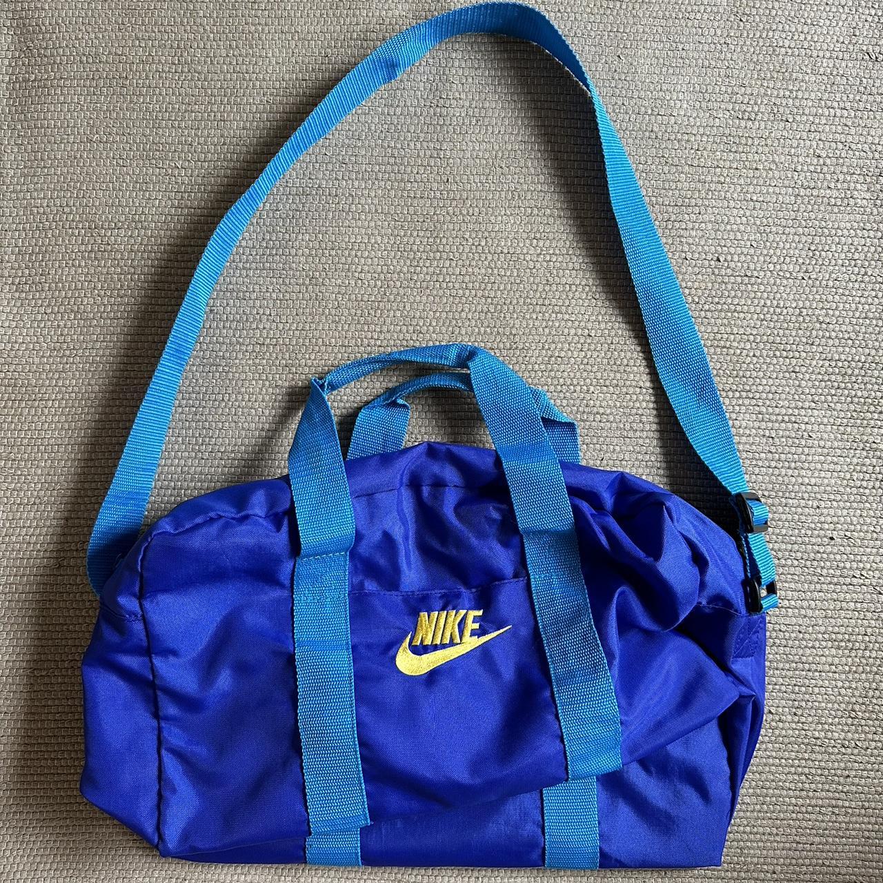 VINTAGE late 80s early 90s Small Nike Gym Bag Purple... - Depop