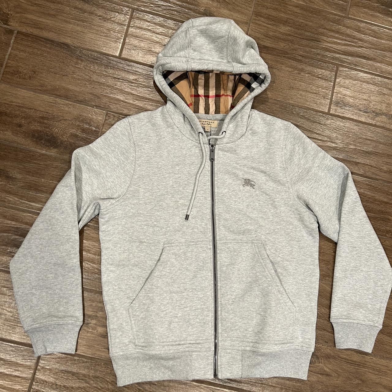 Burberry zip best sale up hoodie womens