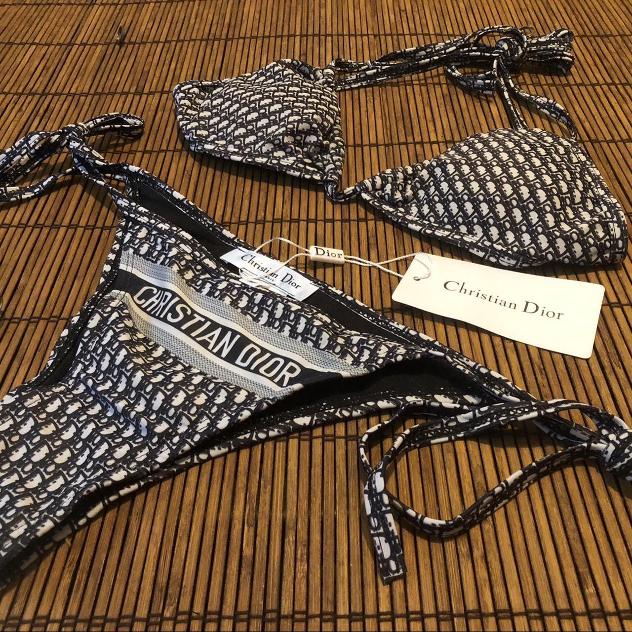 Blue&white Louis Vuitton bathing suit - Depop