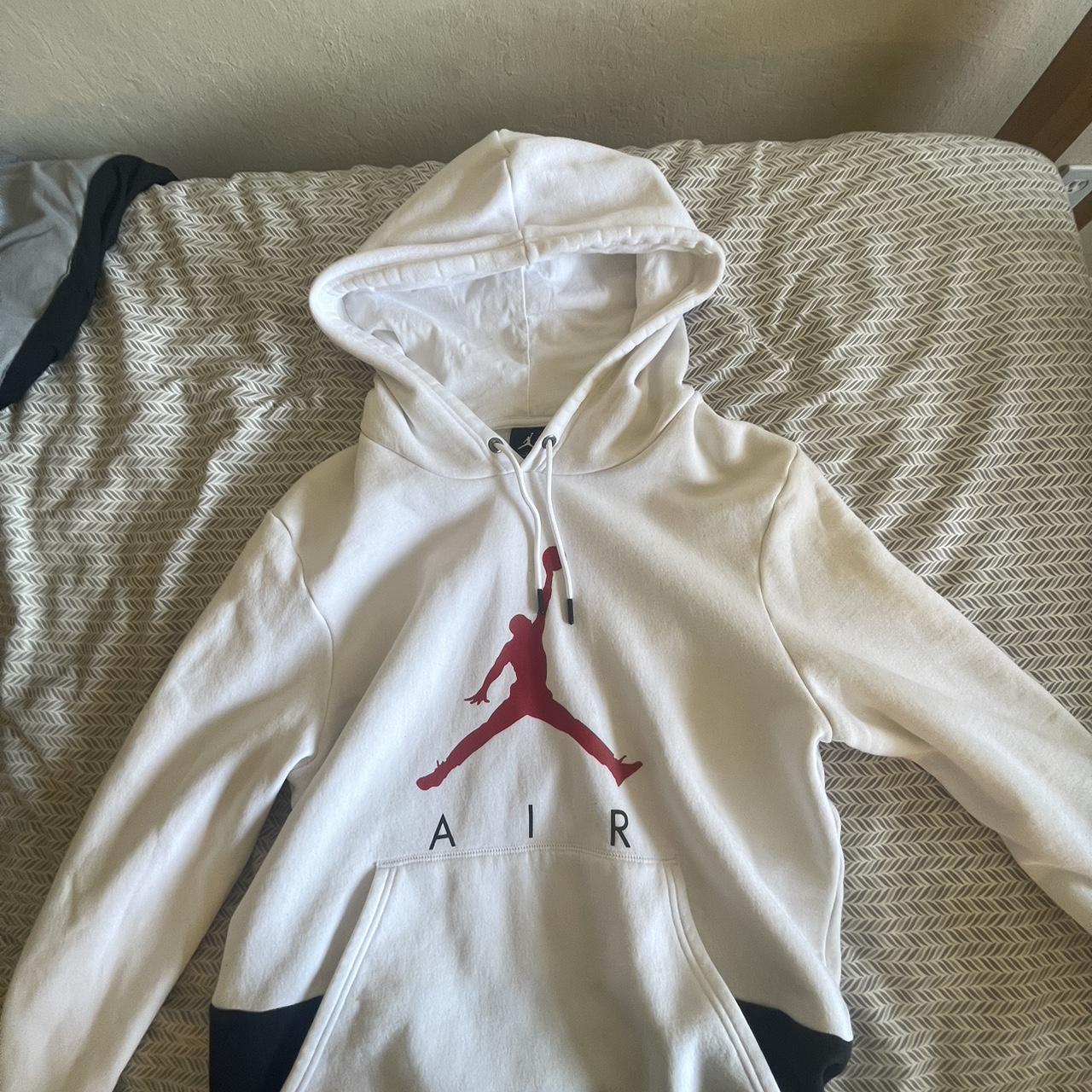 mens white jordan hoodie