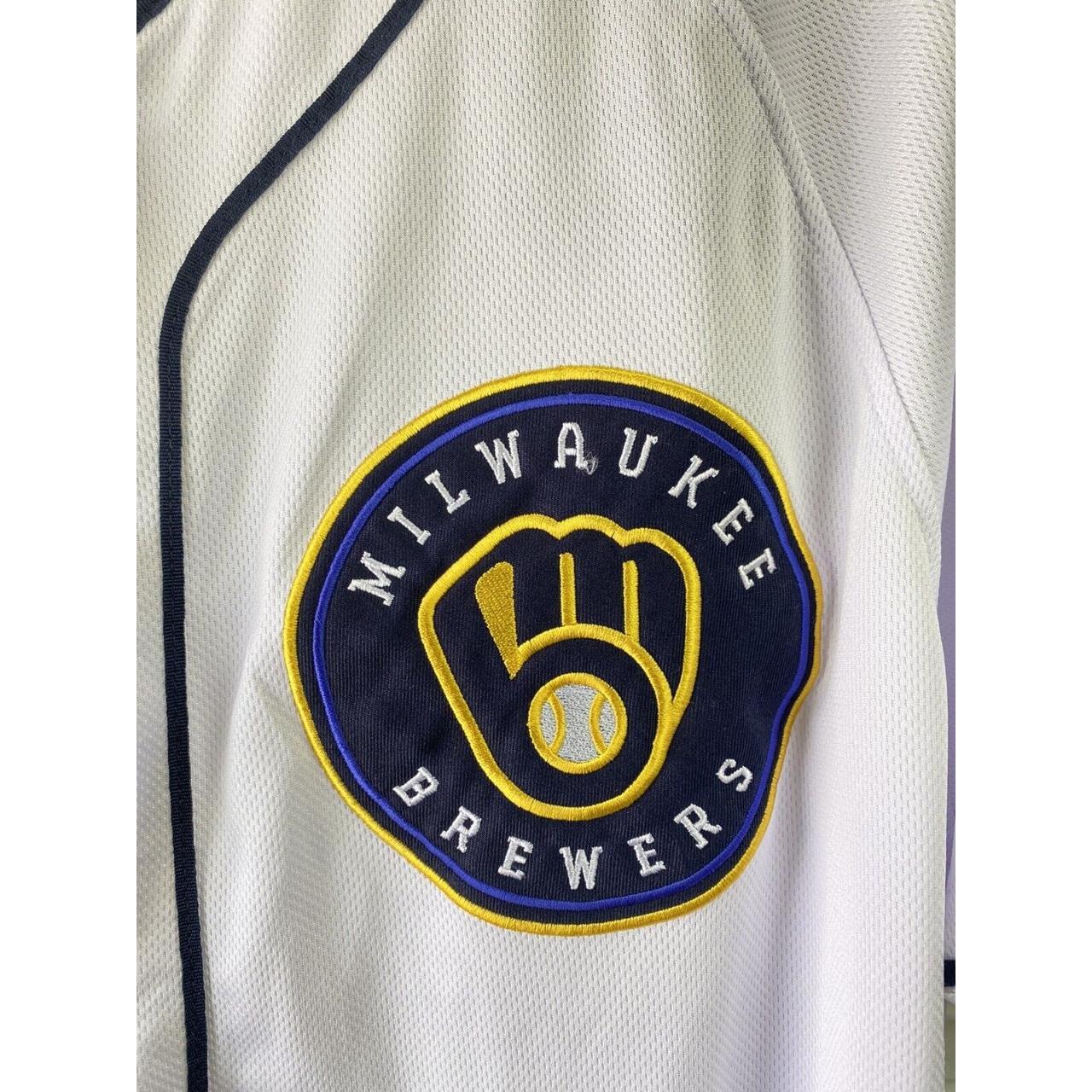 Milwaukee Brewers MLB Baseball Jersey Stitched Sewn Authentic Vintage Vtg