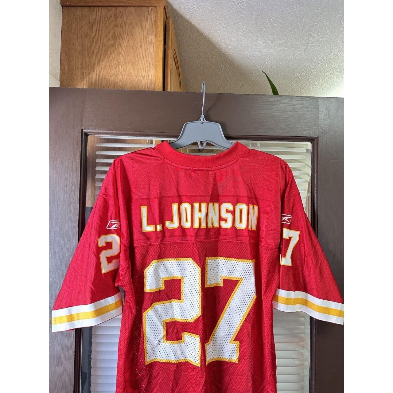 Authentic Men's Larry Johnson Red Home Jersey - #27 Football