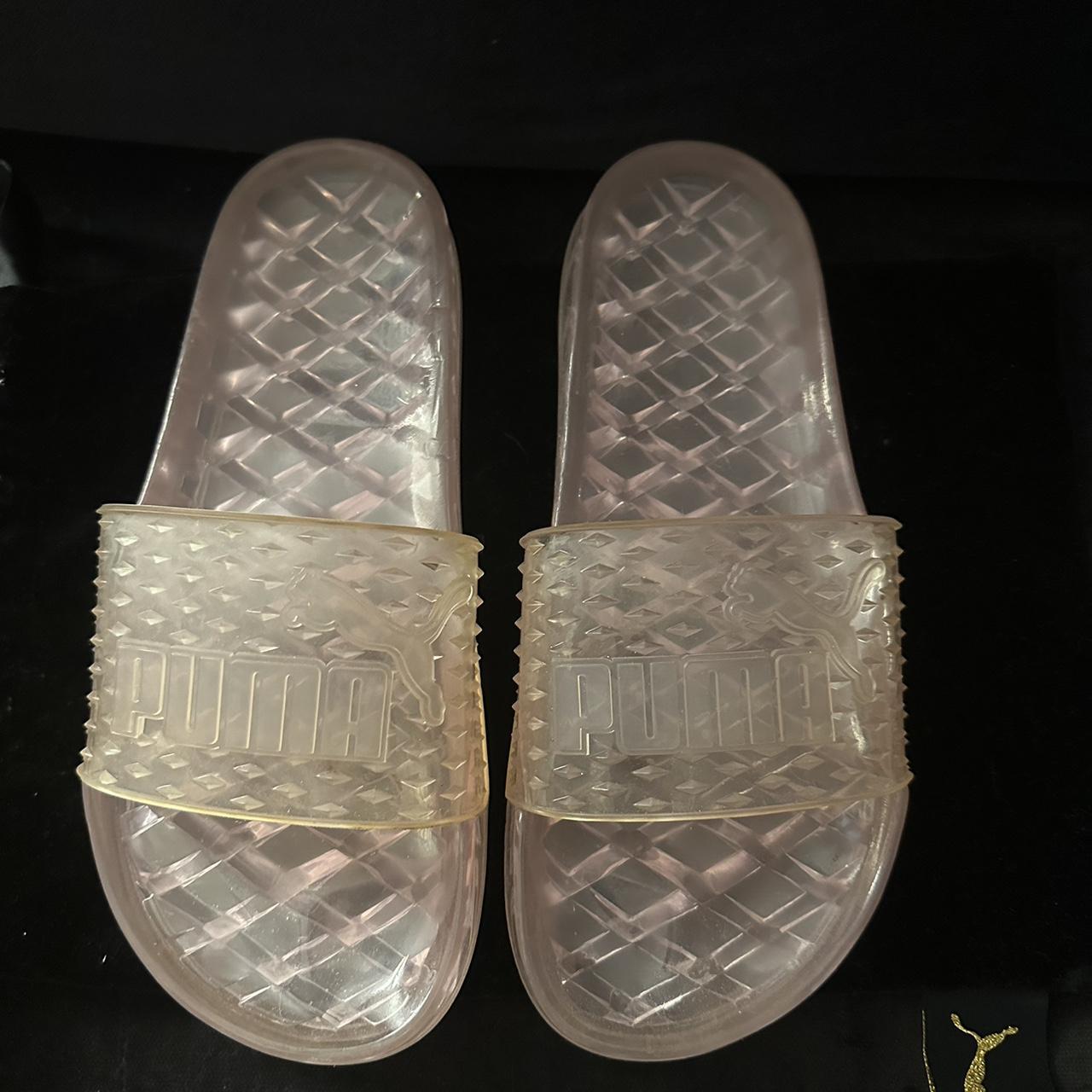 Fenty jelly hotsell slides black