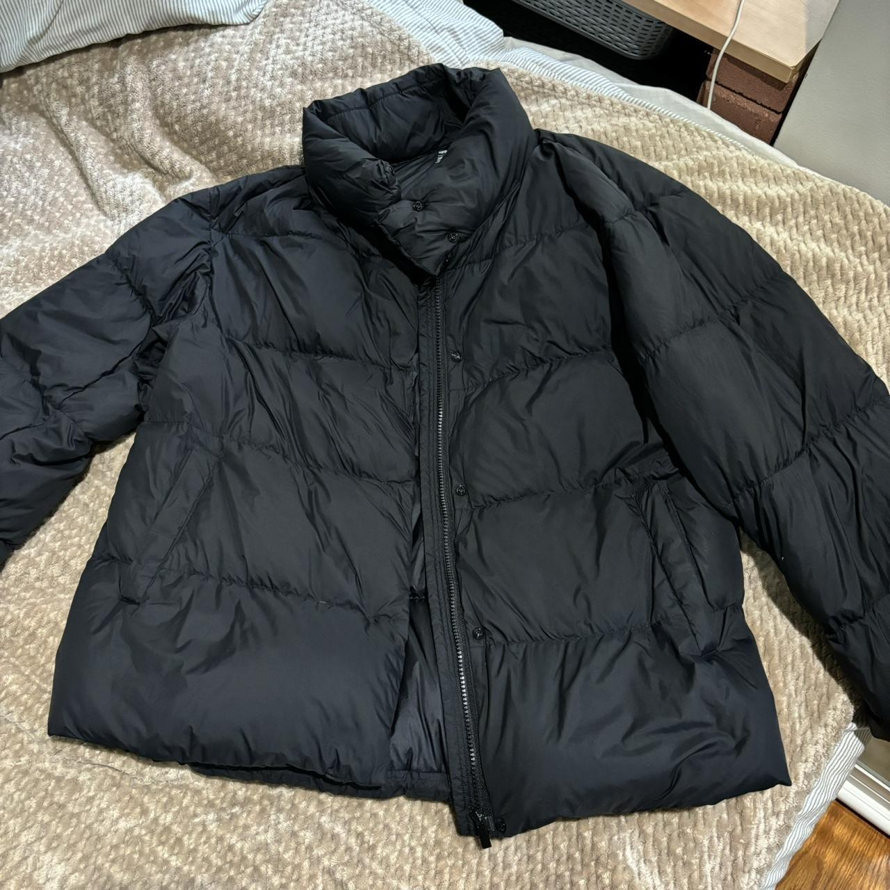 Uniqlo Black Ultra Light Down Puffer in size Medium.... - Depop