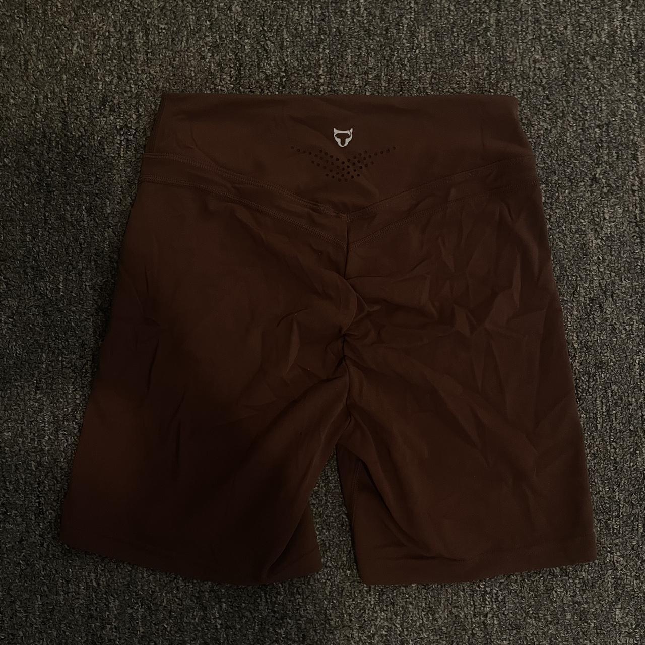 TOMTIGER BROWN BIKER SHORTS Depop