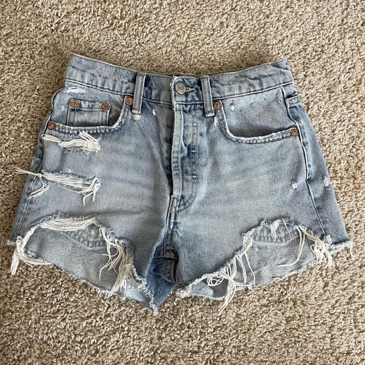 Zara Women's Blue Shorts | Depop