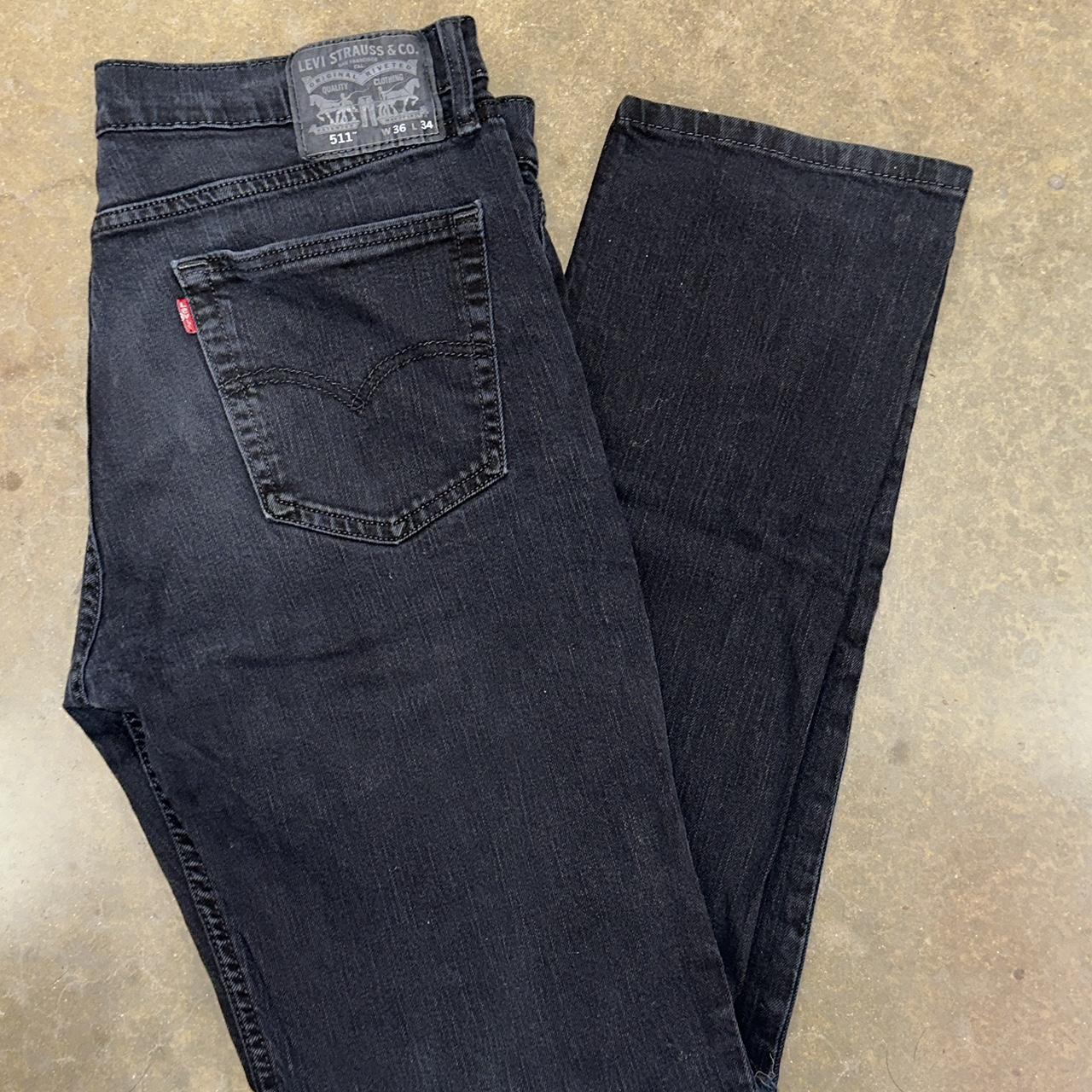 Levi's distressed discount jeans mens black