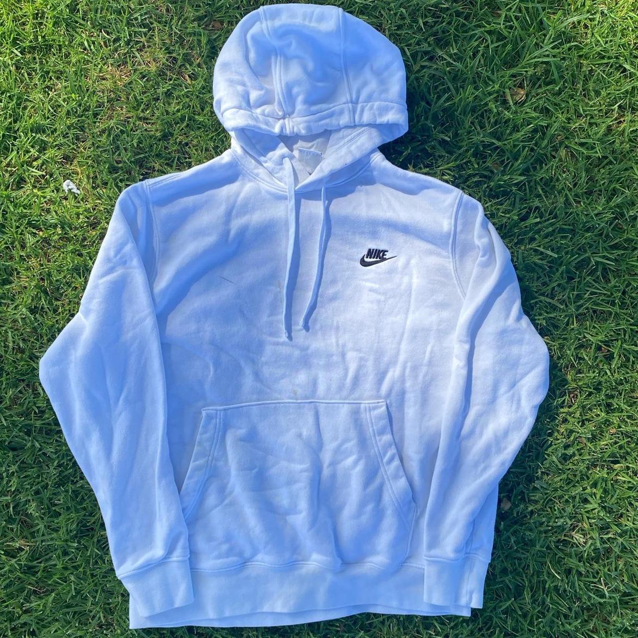 mens nike white hoodie