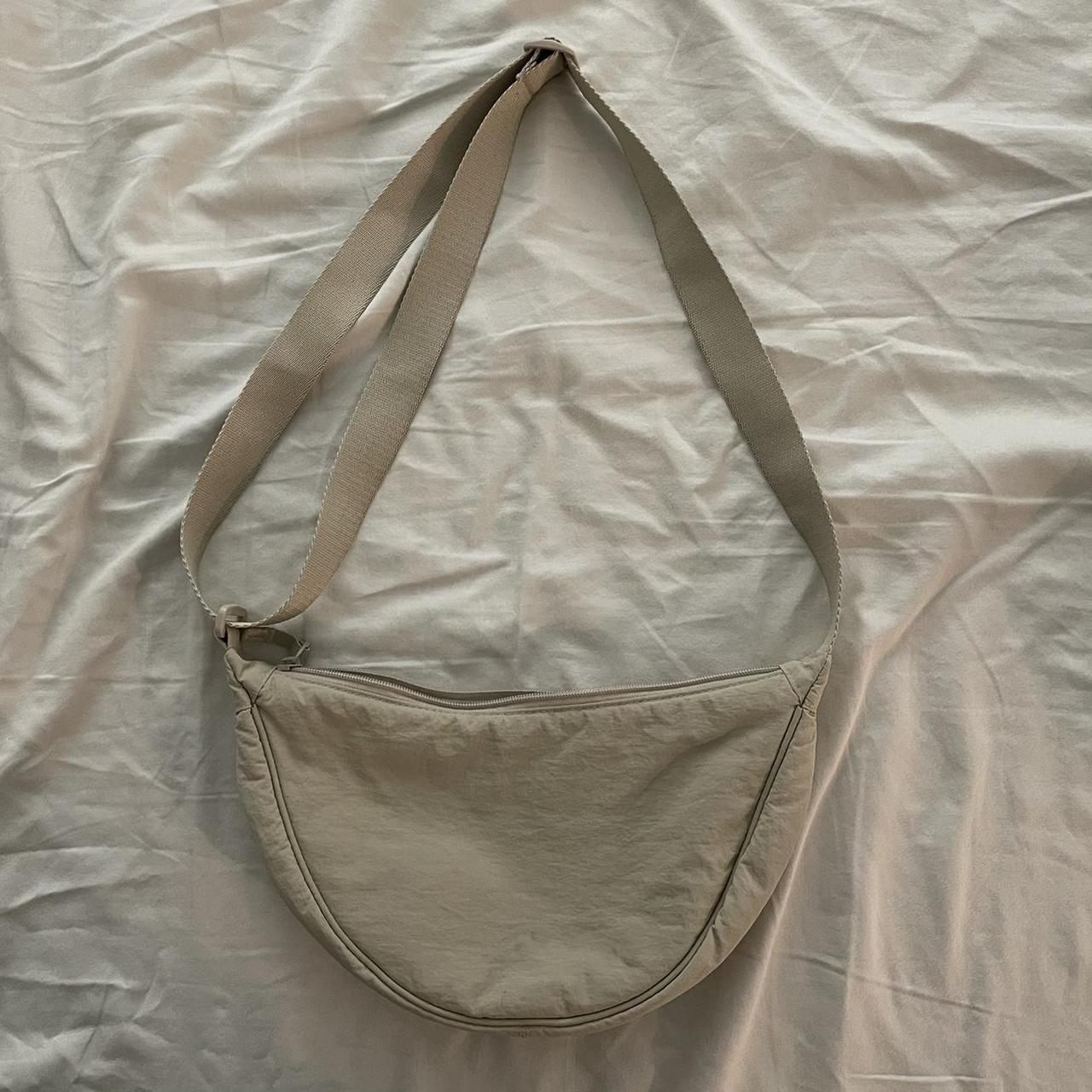 Uniqlo moon round mini shoulder bag in natural 🤍 The... - Depop