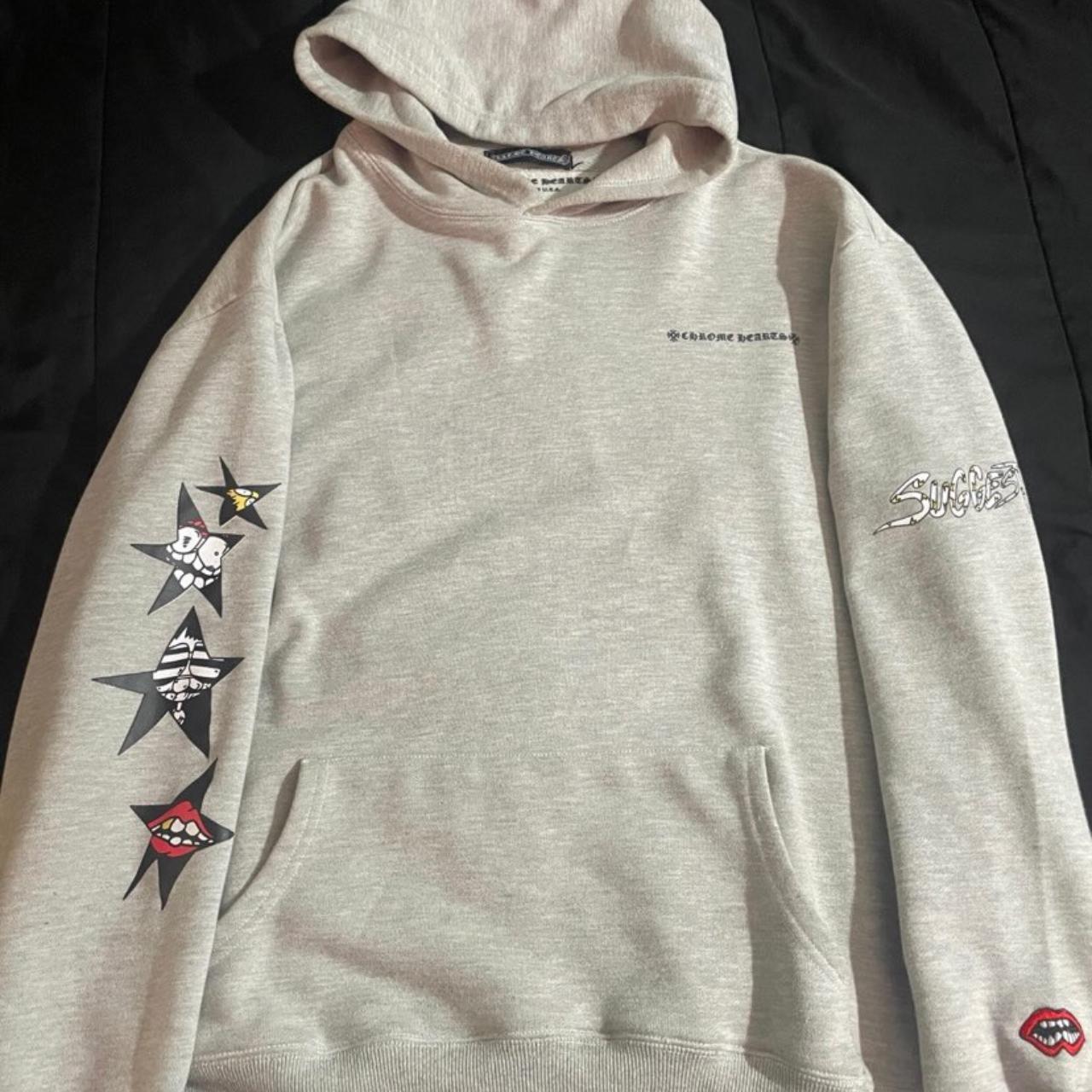 Grey Chrome Hearts Hoodie