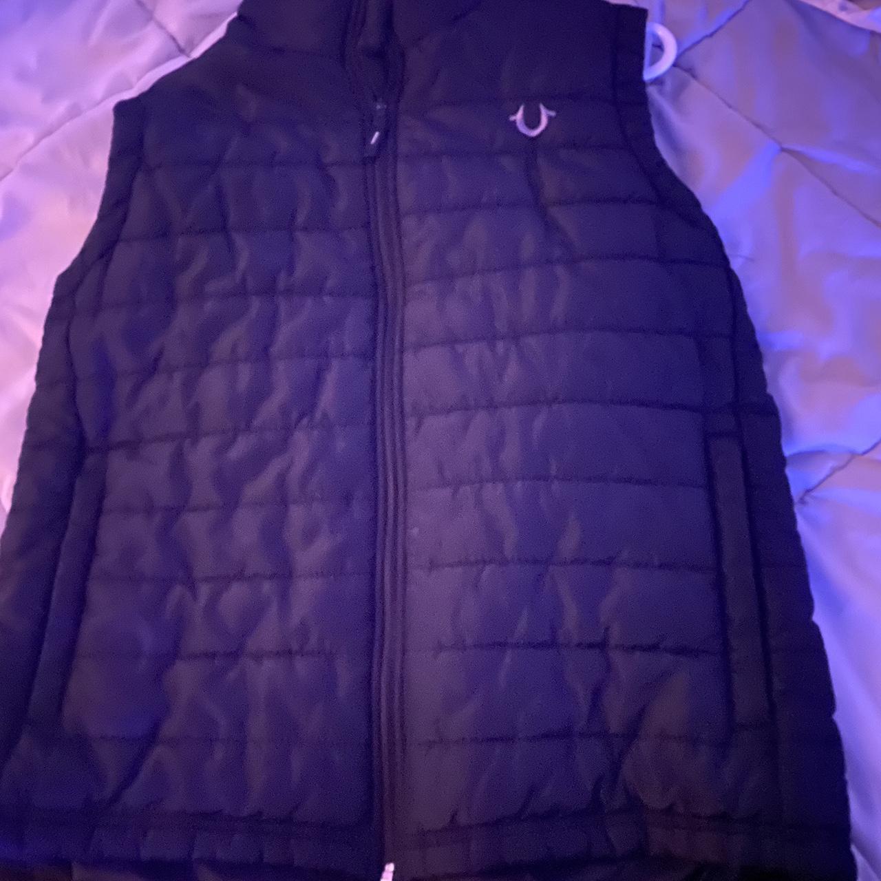 true religion puffer vest great quality fits
