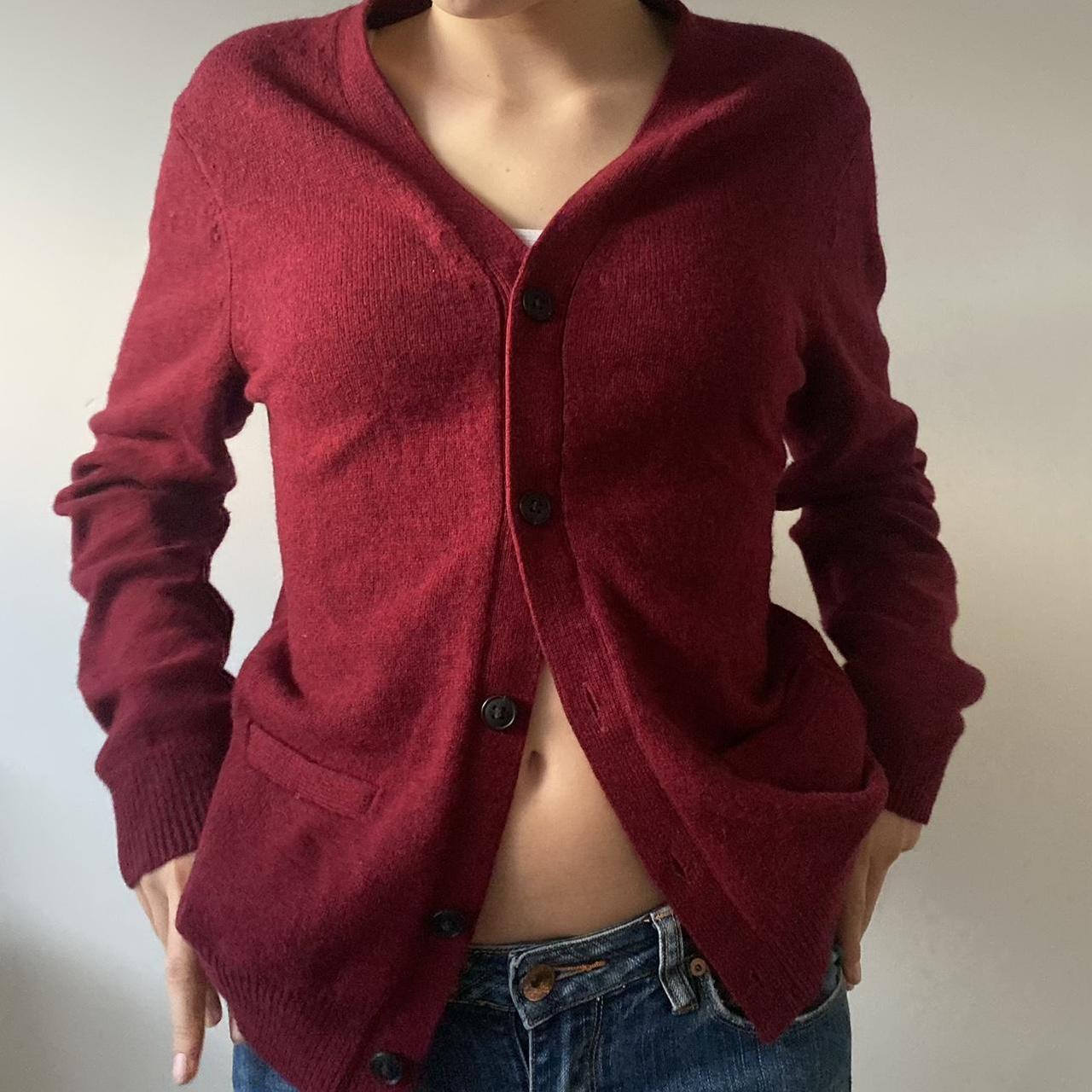 Uniqlo on sale red cardigan