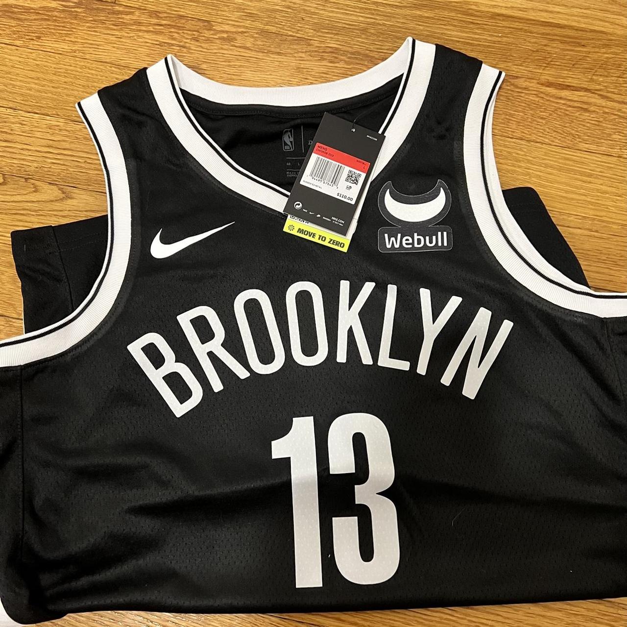 James Harden Jersey Brooklyn Nets Youth XL, fits - Depop