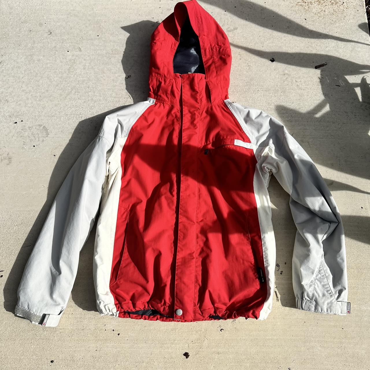 Vintage Burton Ski Jacket ﻿Red/Creme/Grey ﻿Dm for... Depop