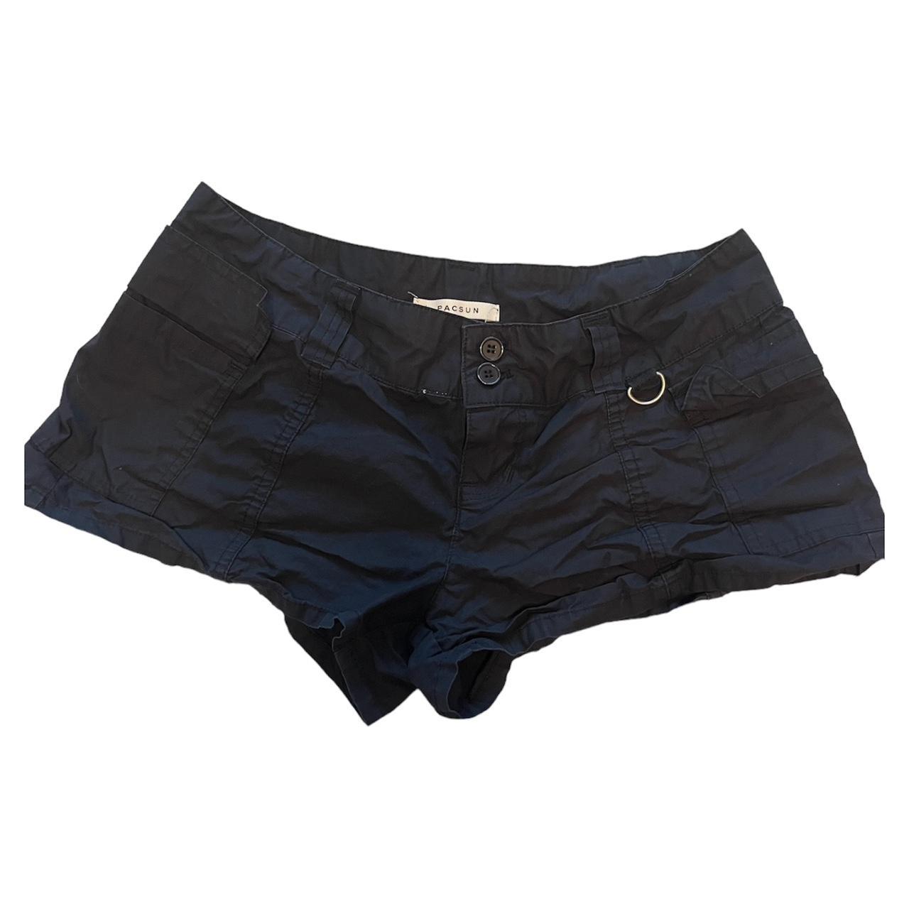 black cargo pacsun shorts - Depop