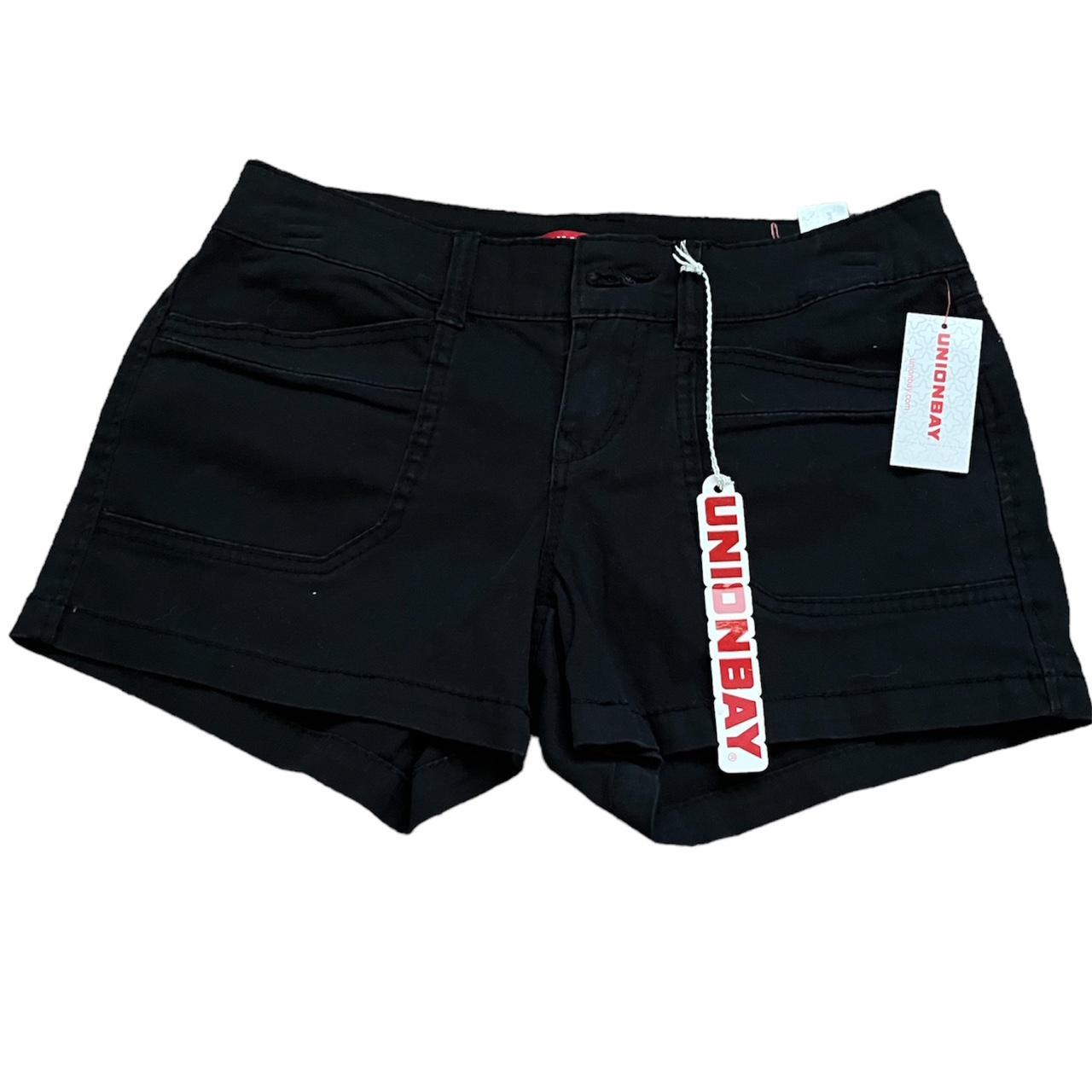 black kinda cargo denim union bay shorts - Depop