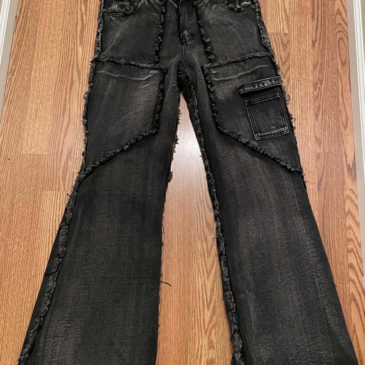 No faith studios jeans Size M runs huge very long... - Depop