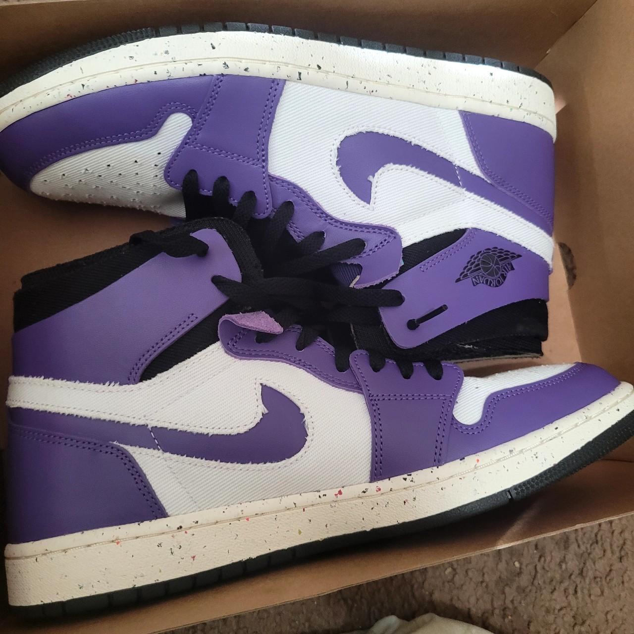 sanded purple jordan 1 high