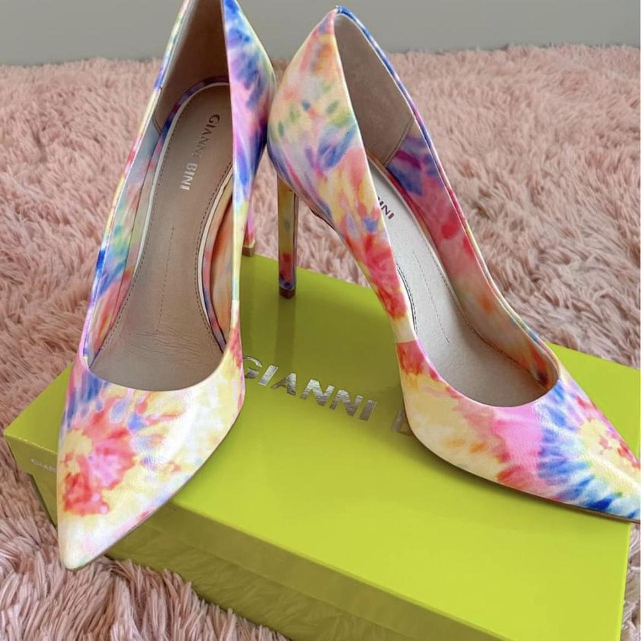 Tie dye high on sale heels