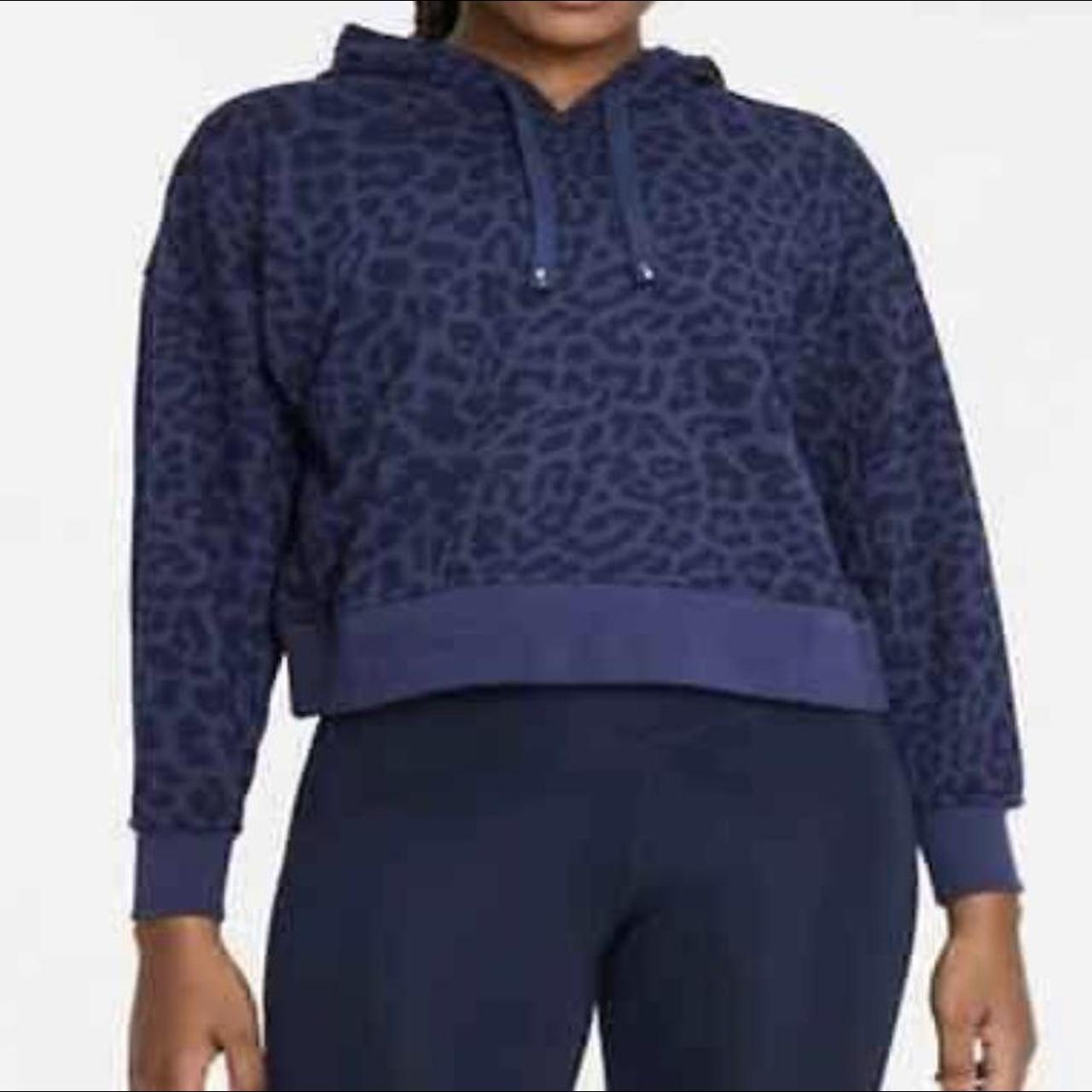 navy blue nike cheetah print hoodie super cute and