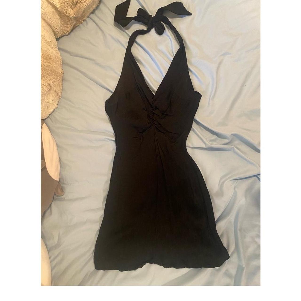 Black Zara halter dress size S. excellent condition - Depop