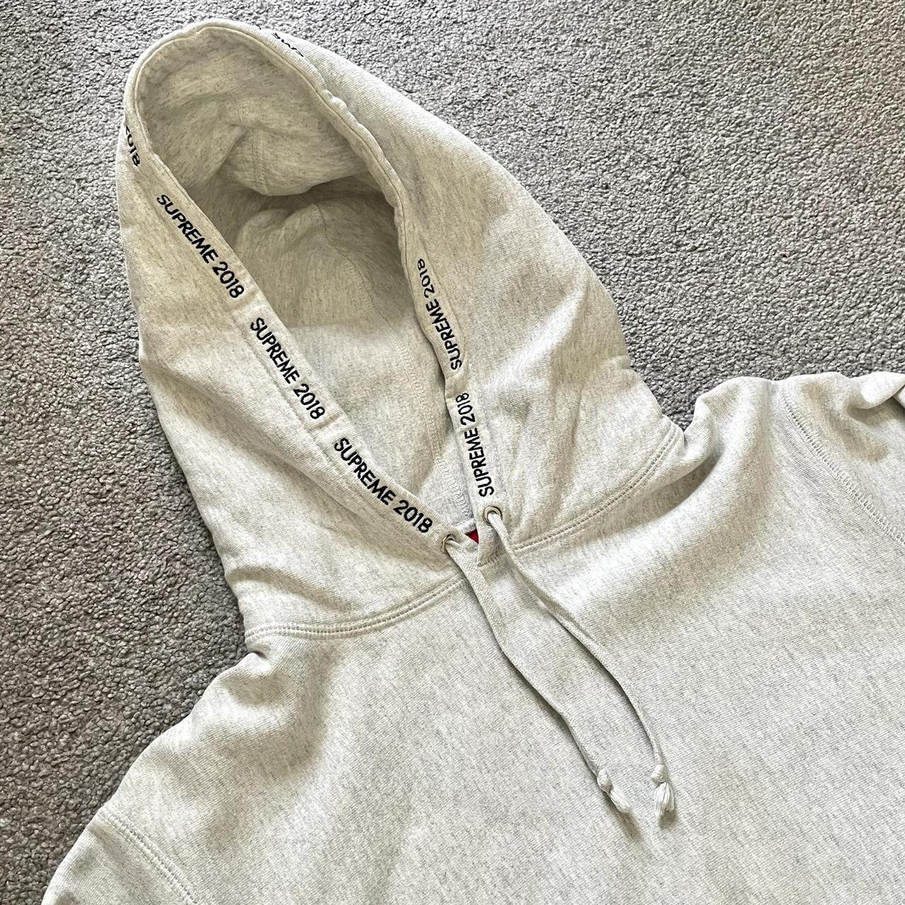 Supreme Channel Hoodie SS 2018 Ash Grey size