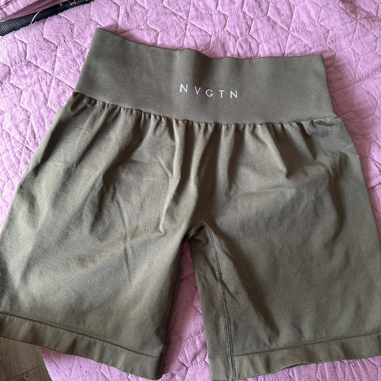 NVGTN Dark Green biker gym active shorts! Super... Depop