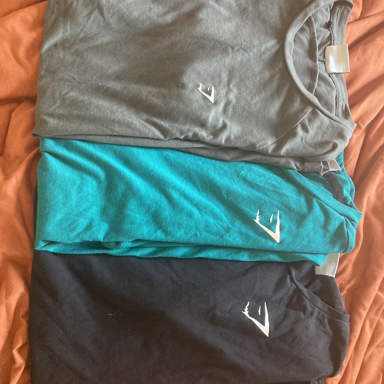 Gymshark bundle of 3 t-shirts. All size medium. - Depop