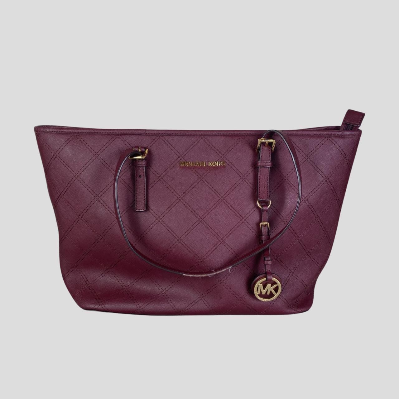 Michael kors maroon online bag