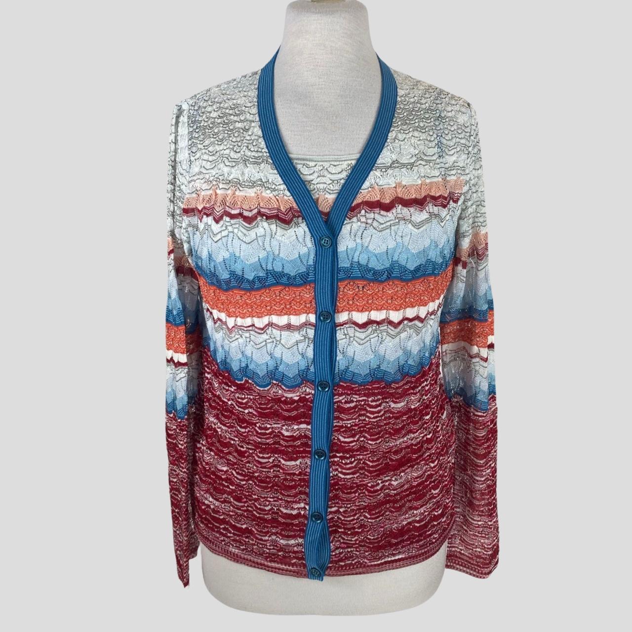 Missoni multicoloured long sleeve twinset size... - Depop