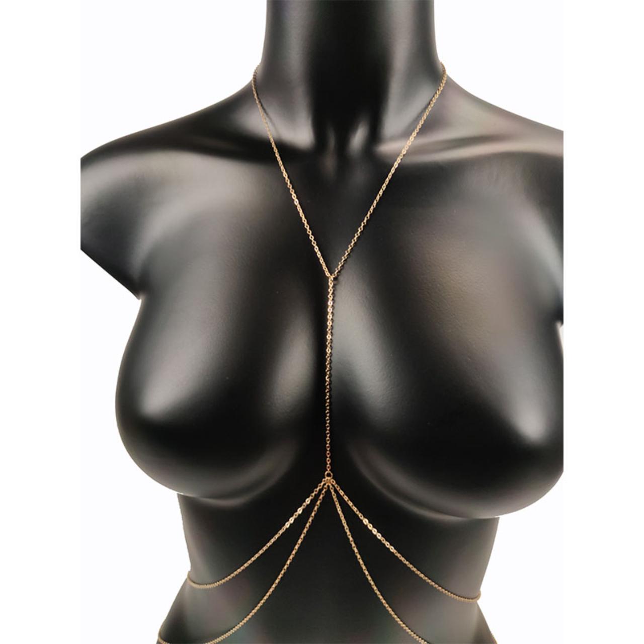 Gold Body Chain, Bikini Belly Chain, Body Necklace, Belly Chain