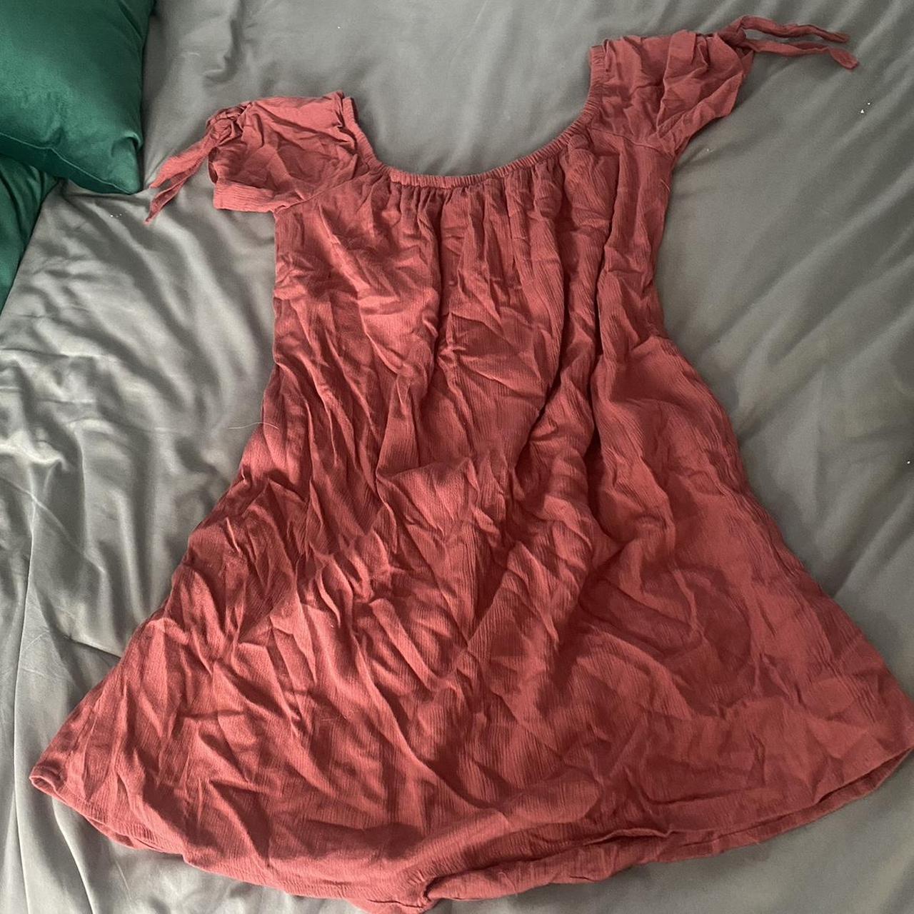 Dark salmon color outlet dress