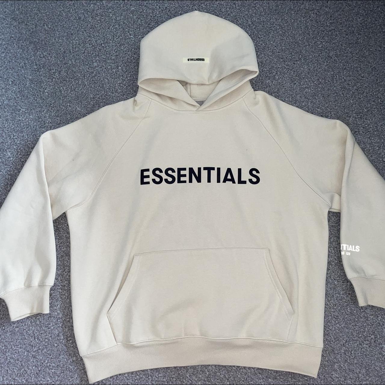 Cream essentials hoodie 💡 Size small Never... - Depop