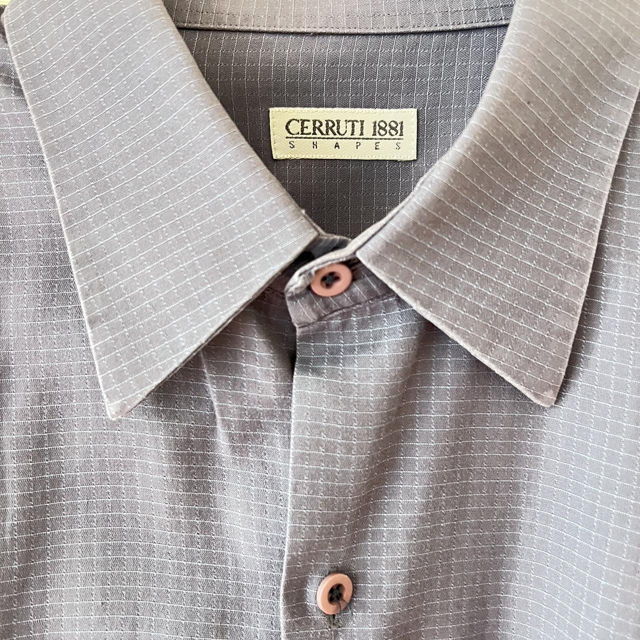 Cerruti 1881 VTG 100 cotton short Sleeve blue Check Depop