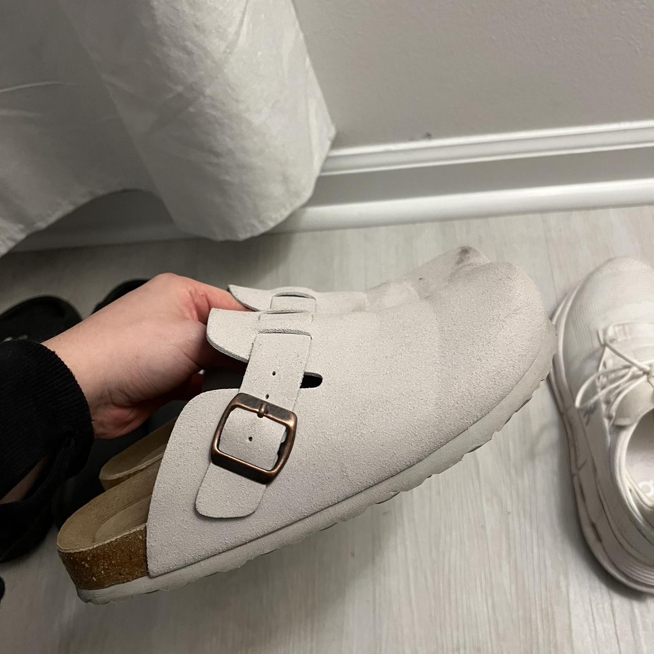 Birkenstock Women's Sandals White/Grey US – cushionaire