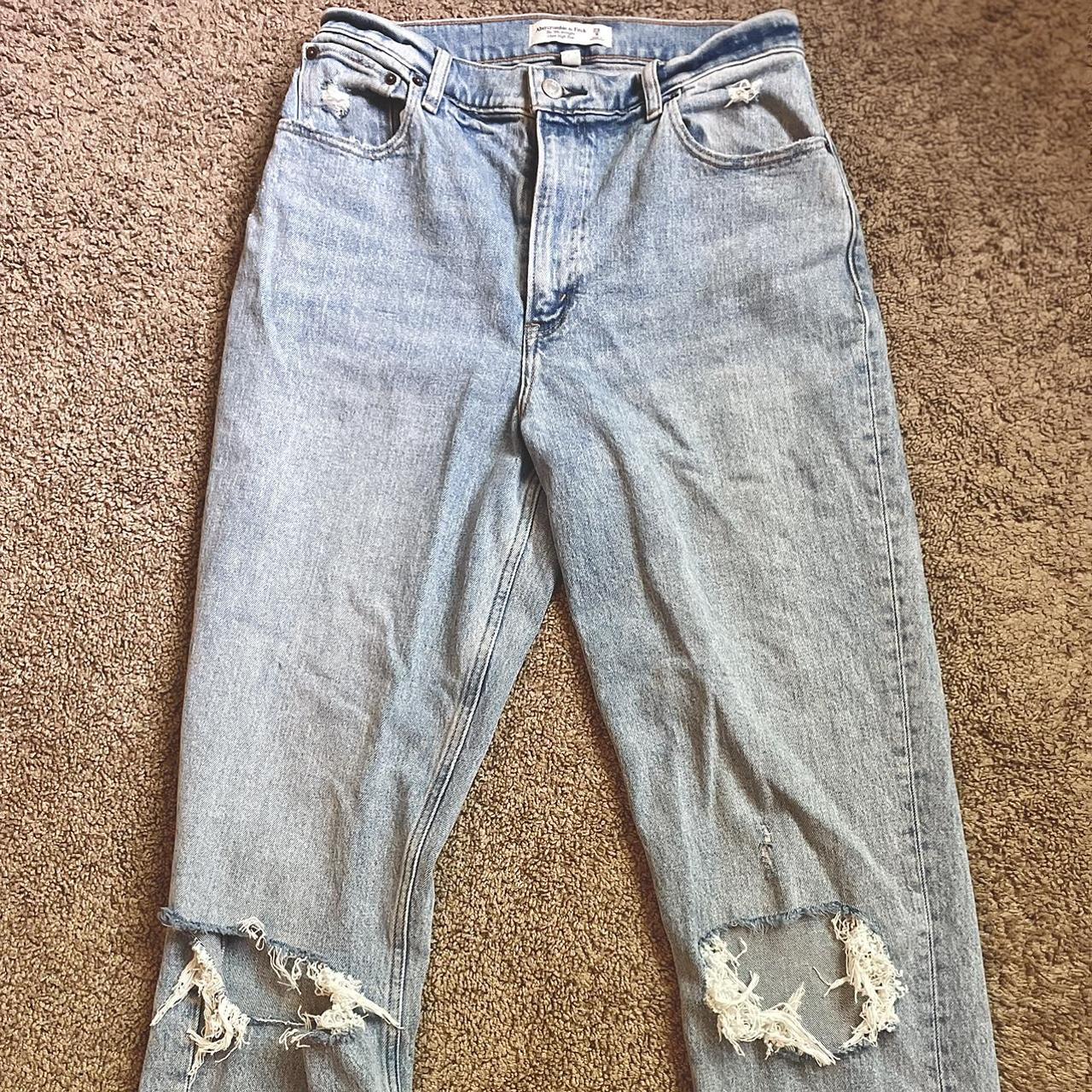 Abercrombie and Fitch destroyed jeans size 29 I... - Depop