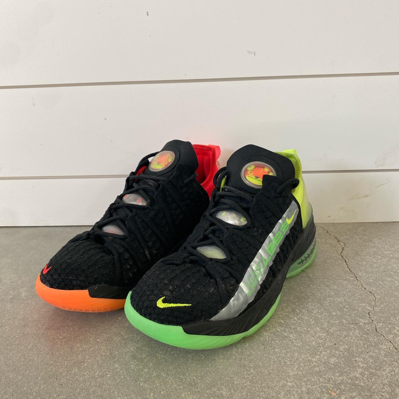 Lebron 18 green and hot sale orange