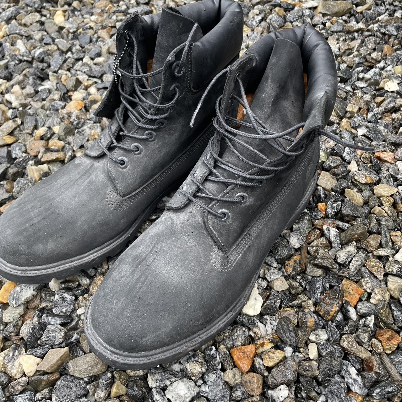 Men’s Black Timberland boots (They are dusty from... - Depop