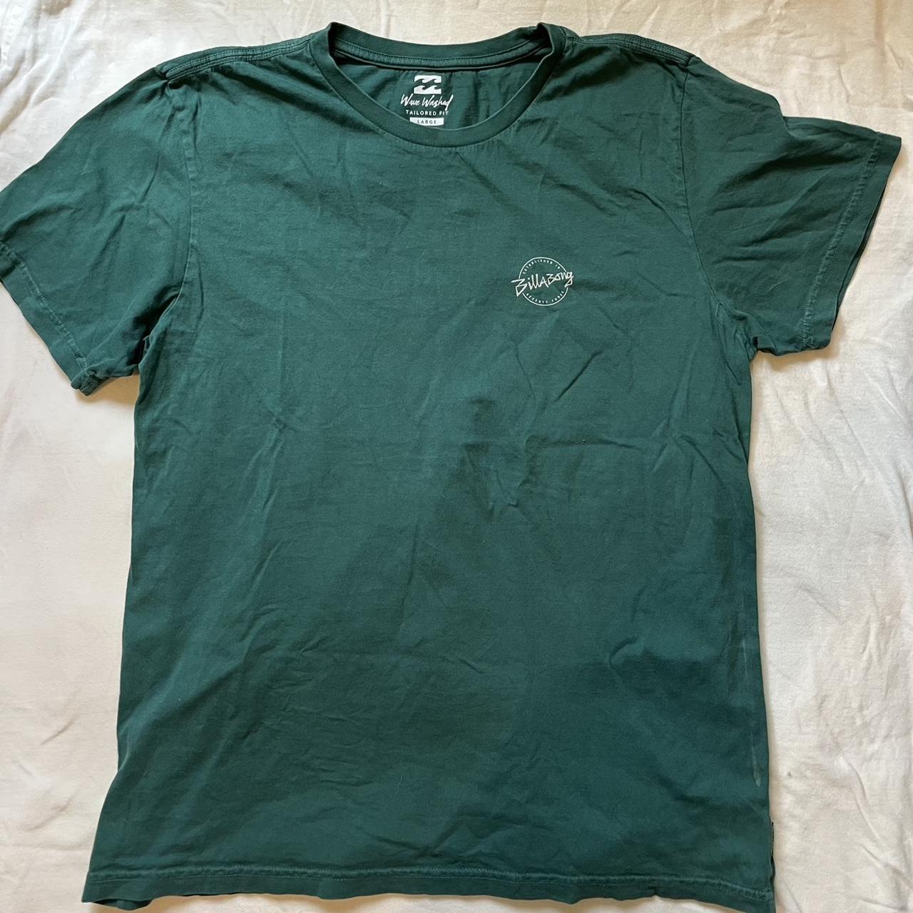 Billabong tee, green, large #Billabong #outdoor... - Depop