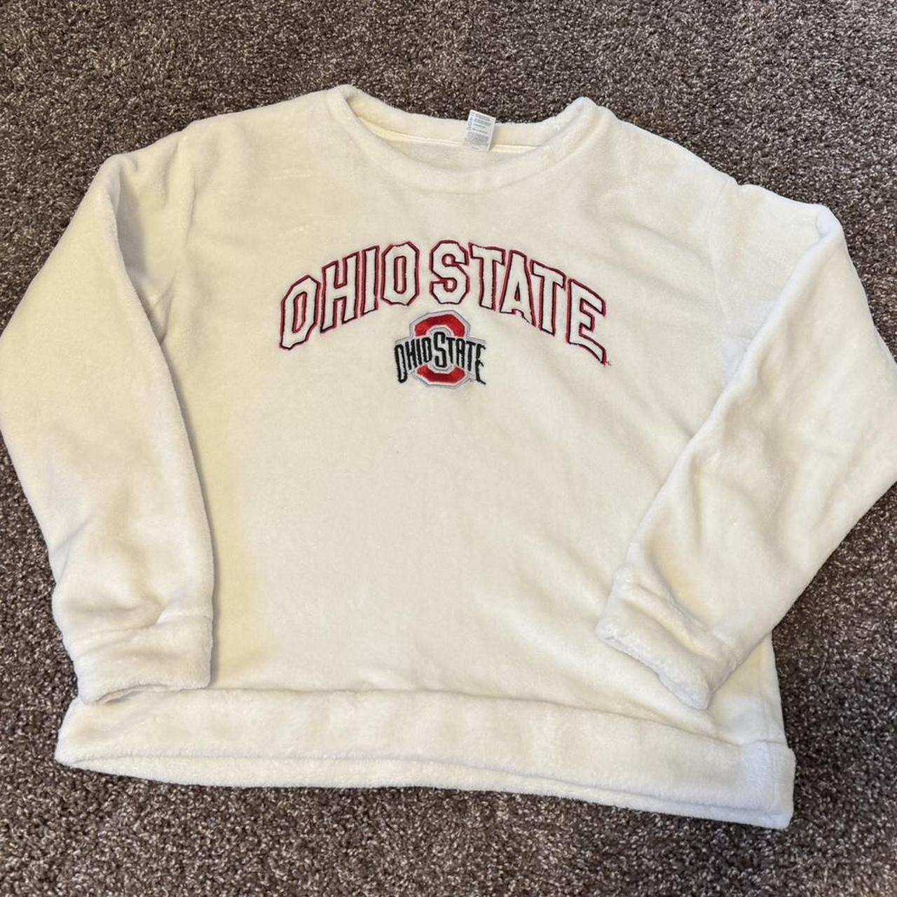 Ohio State Sherpa Sweatshirt Size women’s large... - Depop