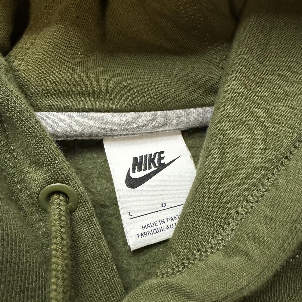 Nike Green Hoodie Solo Swoosh Size men’s large... - Depop