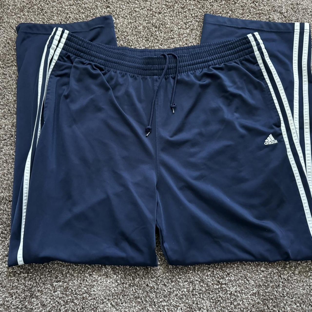 Adidas Y2K Navy Sweatpants Size men’s XL... - Depop