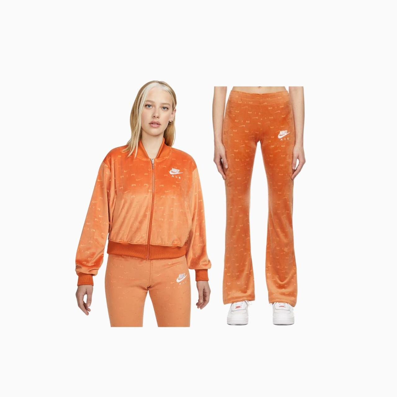 Nike Women's Orange Jumpsuit Depop