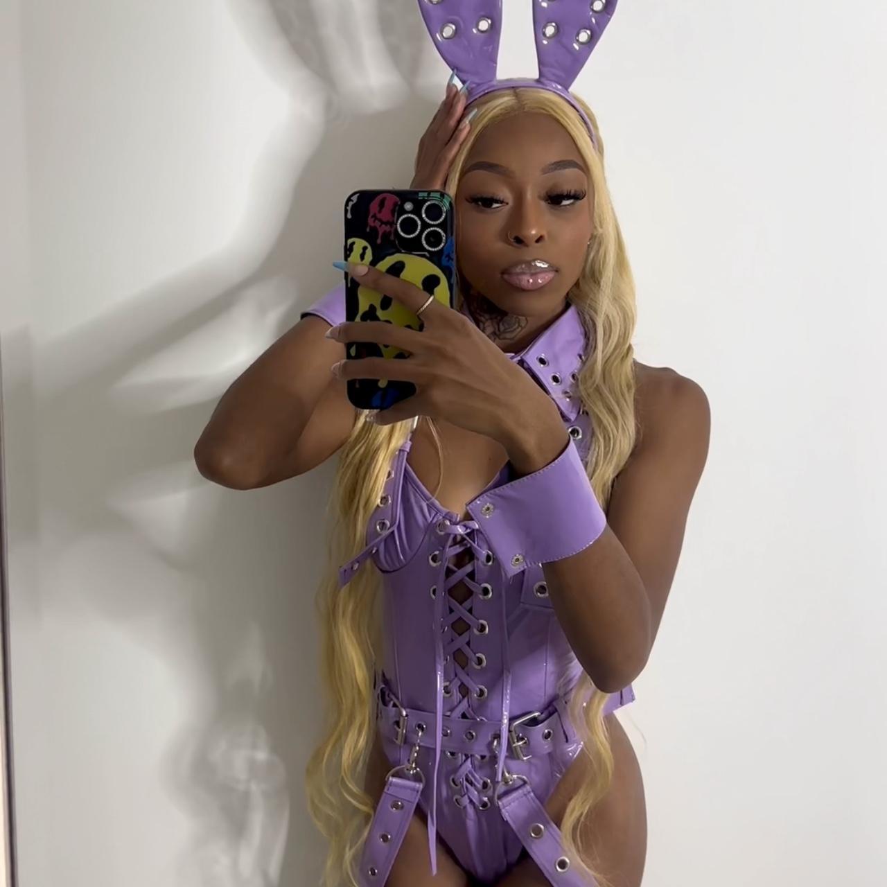 🫧 bunny bondage costume 🫧 comes with bodysuit, ears,... - Depop