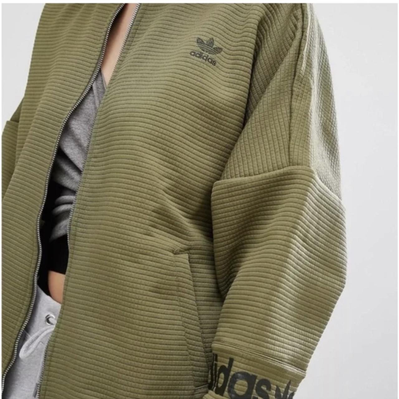 Adidas olive on sale green bomber jacket