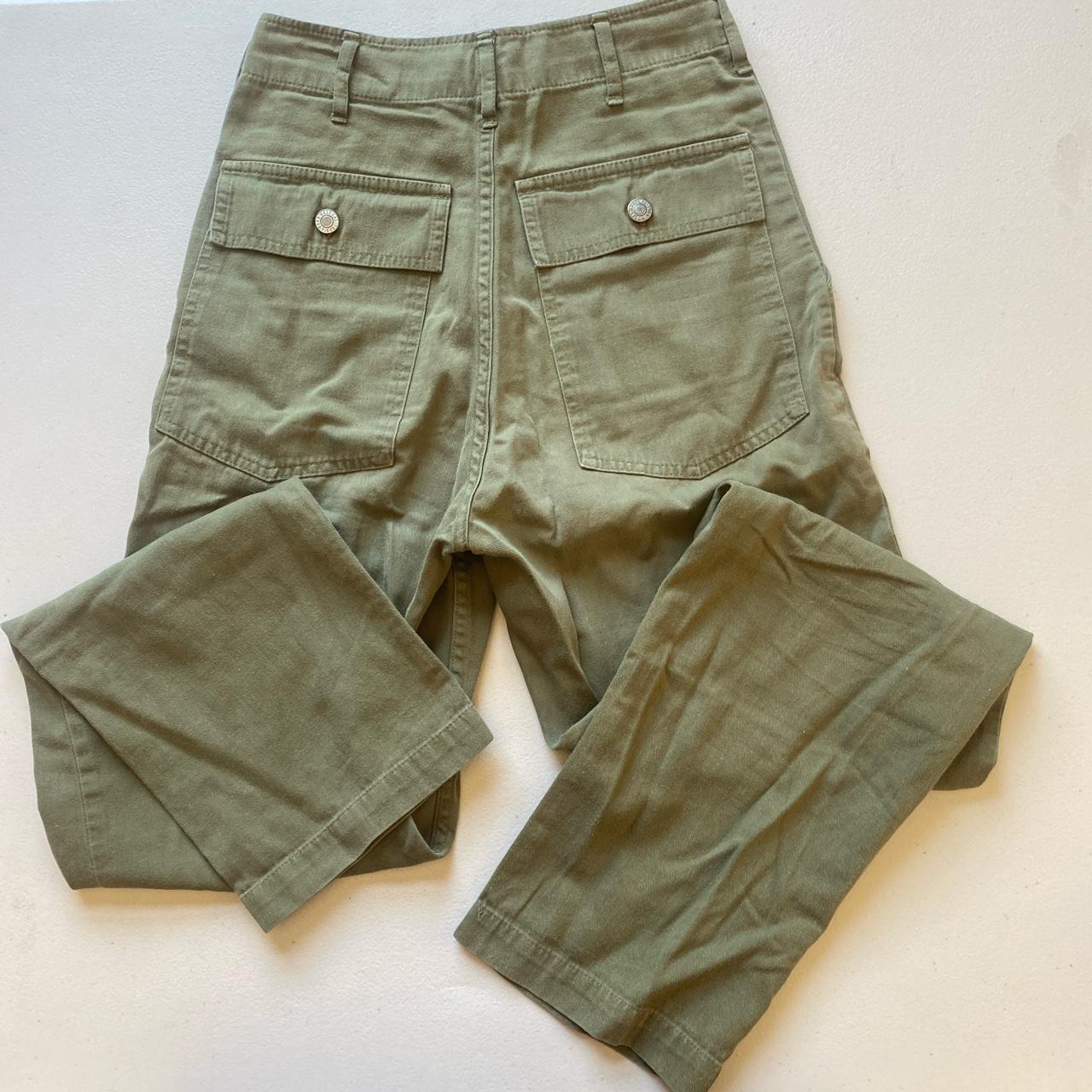 Brandy Melville Green Cargo Pants. Soft cotton. One... Depop