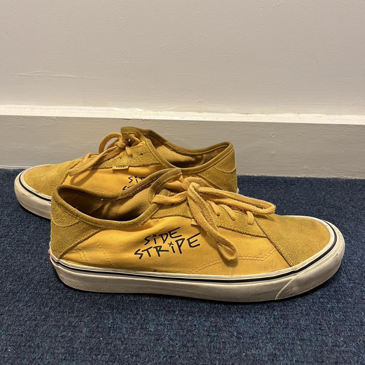 Yellow sale stripe vans