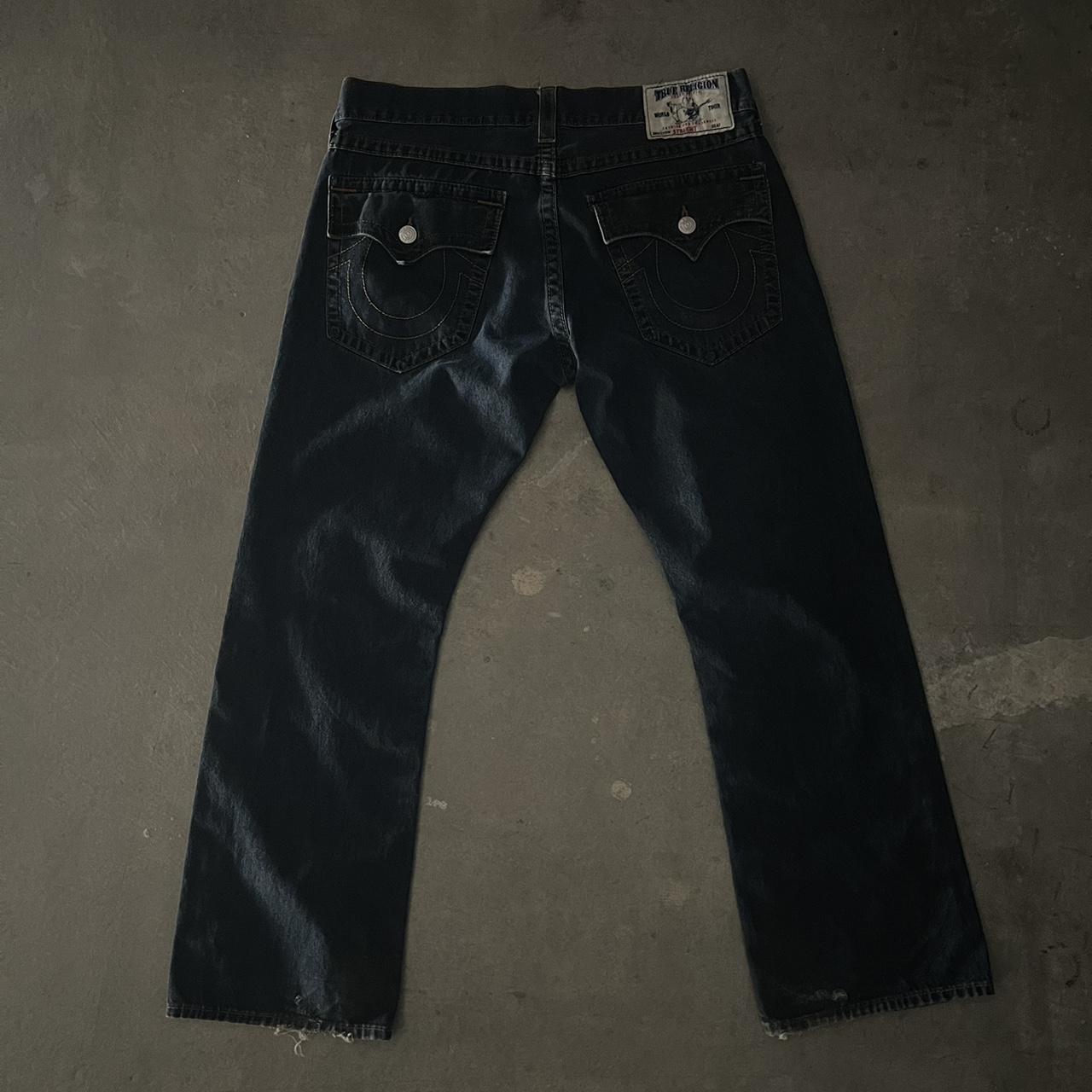 Vintage Y2k/2000s Grunge True Religion Jeans - open... - Depop