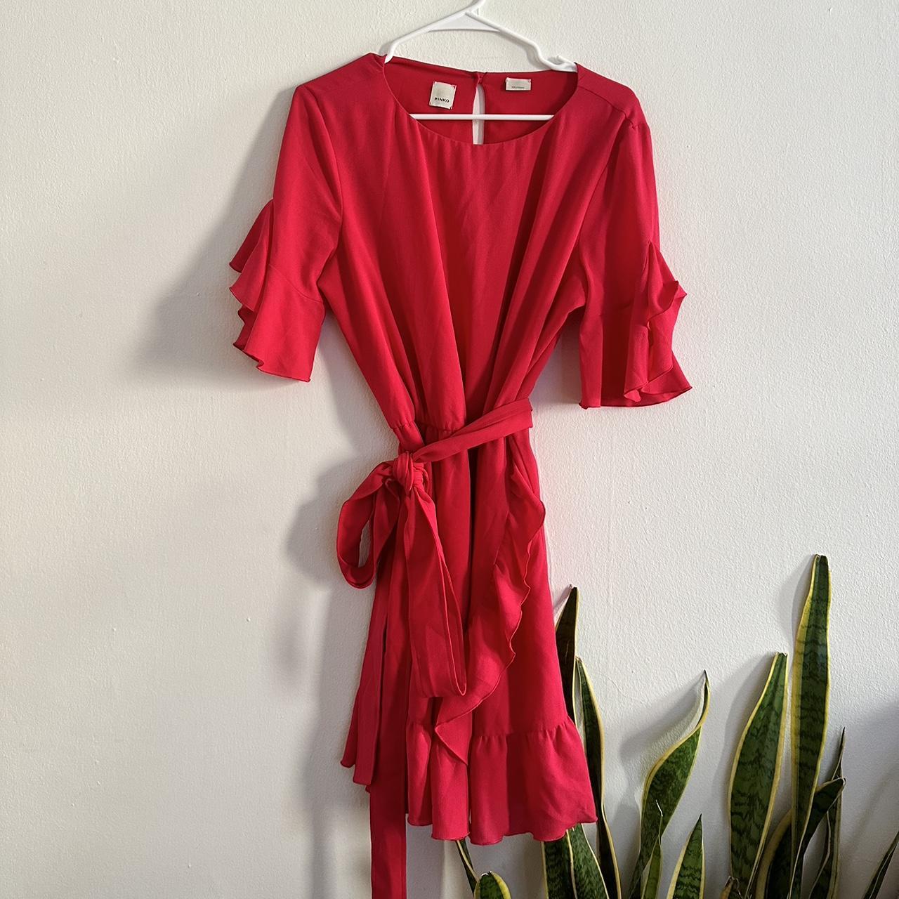 Pinko red dress hotsell